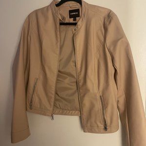 Express NWT Ladies Medium Pleather Jacket Tan